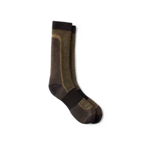 Premium Safety Light Weight Crew  Unisex Merino Wool Blend Crew Sock in Brown