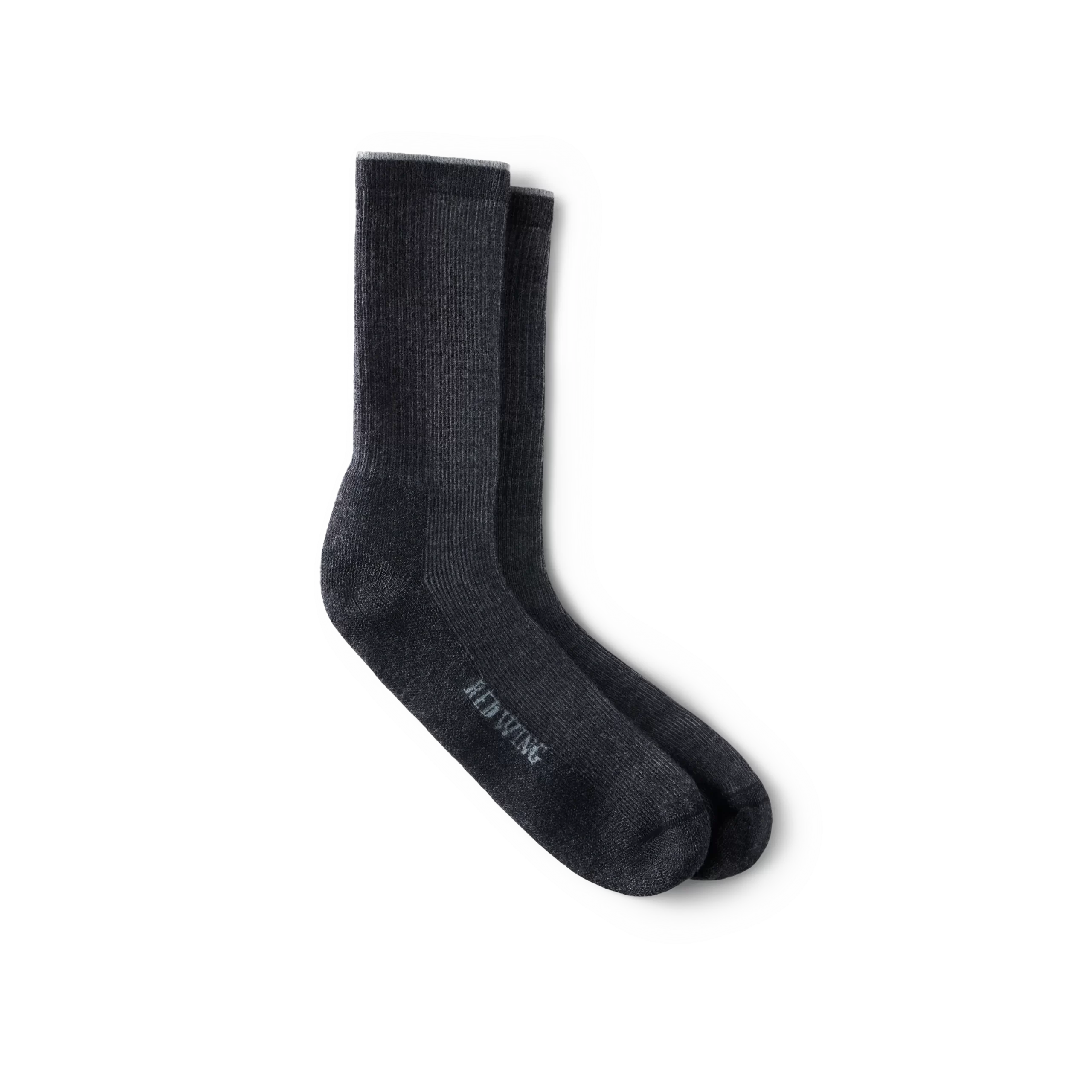 Premium Work Light Weight Crew Unisex Merino Wool Blend Crew Sock in Black