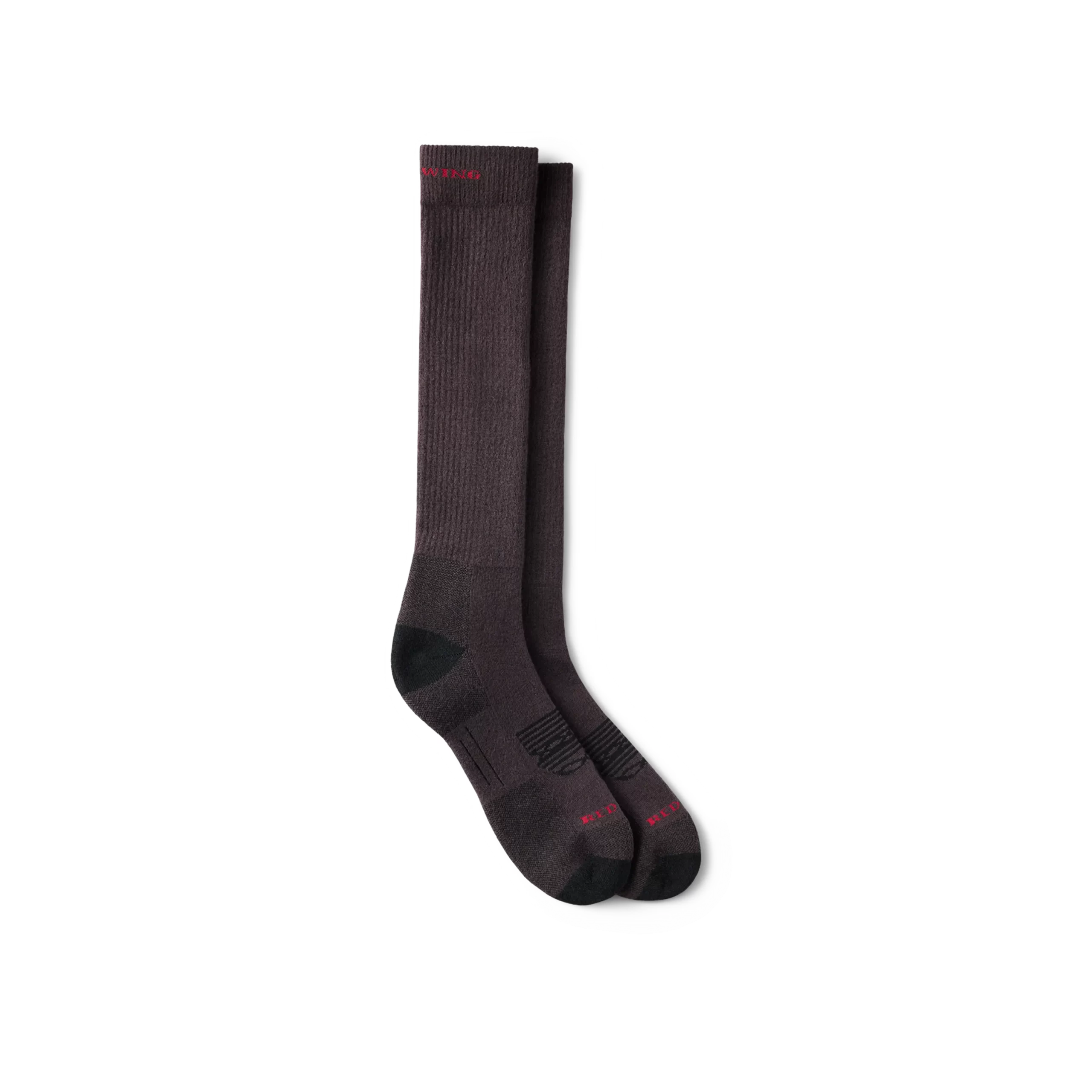 Western Boot Over-the-Calf Unisex Western Work Sock in Brown