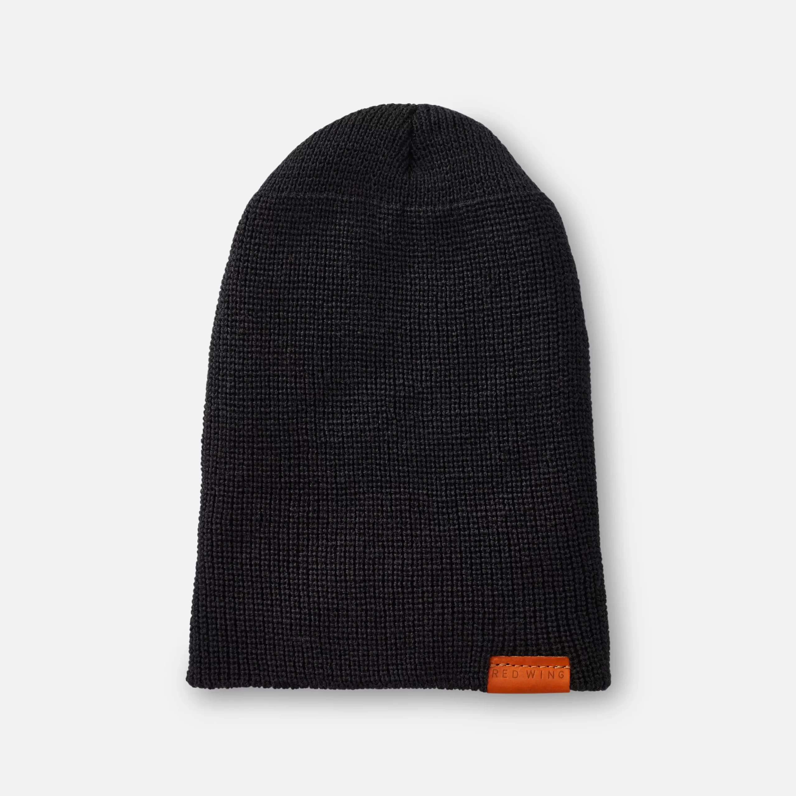 Merino Wool Knit Beanie Hat Unisex Merino Wool Knit Hat in Black - Image 2
