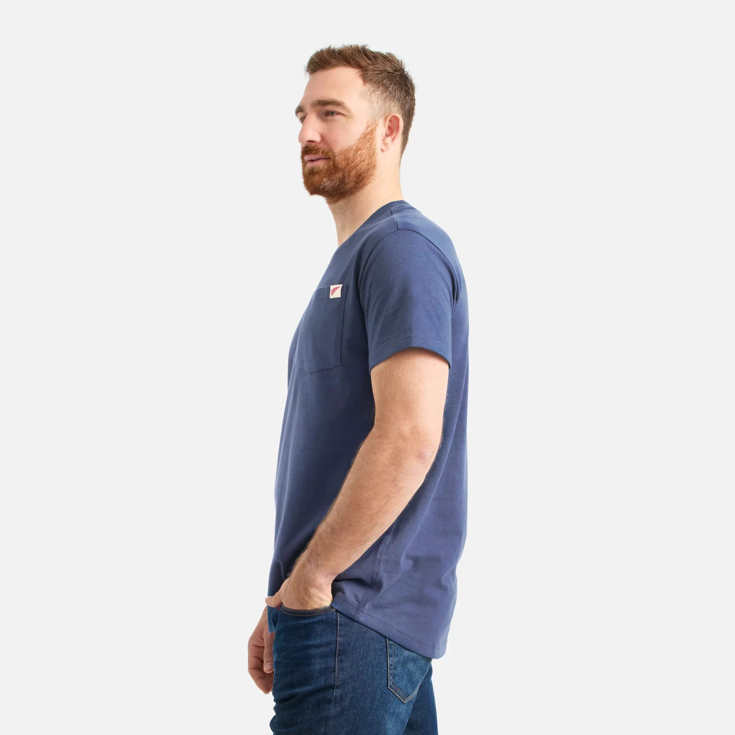 Short Sleeve Pocket T-Shirt Men's Short Sleeve T-Shirt in Navy - Image 5