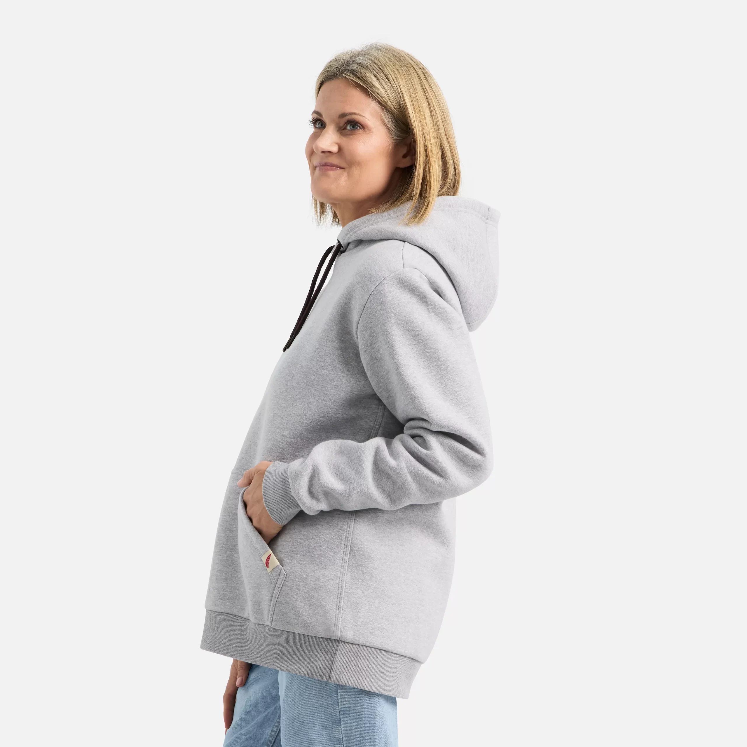 Hoodie Women's Hoodie in Heather Gray - Image 5