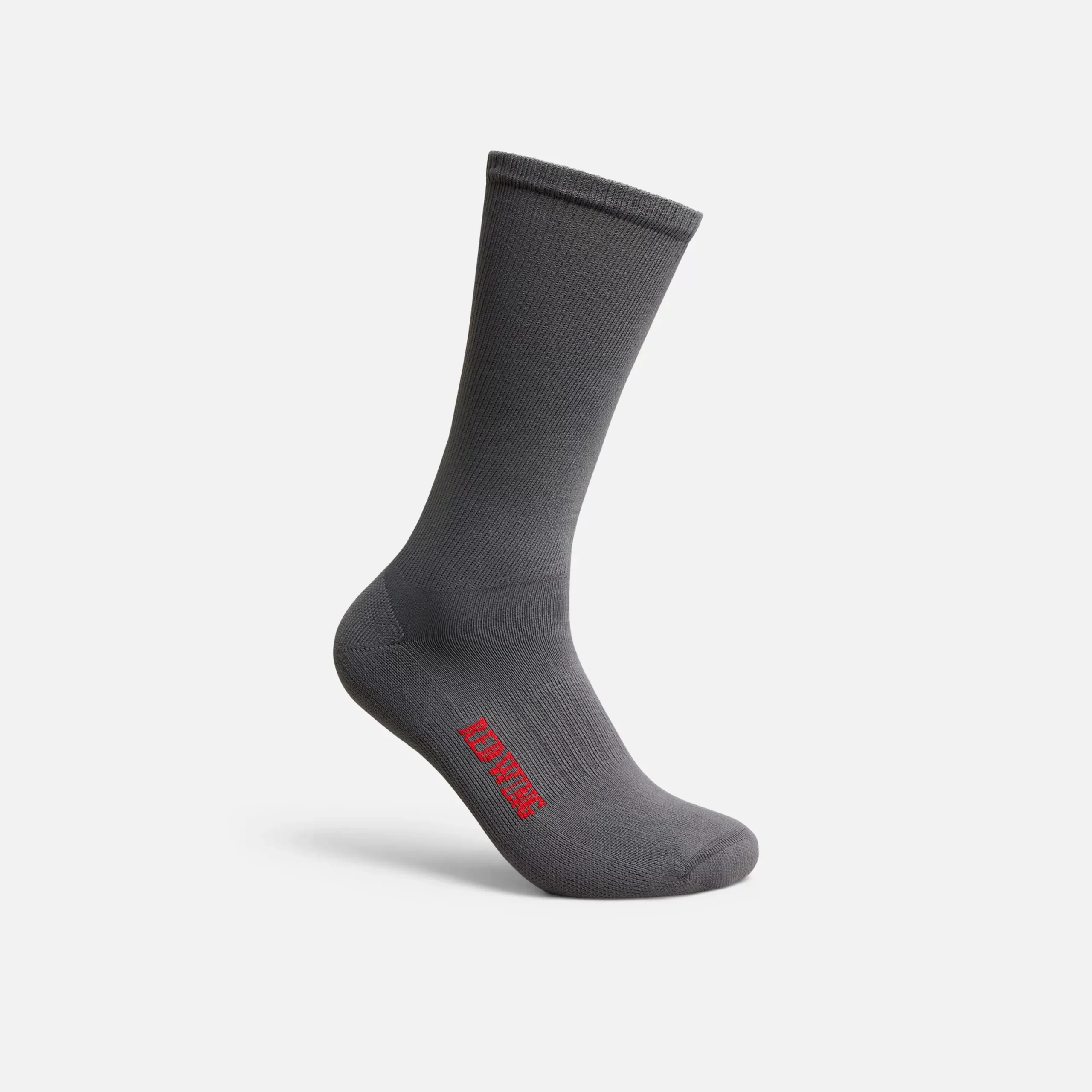Nilit™ Breeze Cooling Light Weight Crew Unisex Breeze Nylon Crew Sock in Charcoal - Image 2