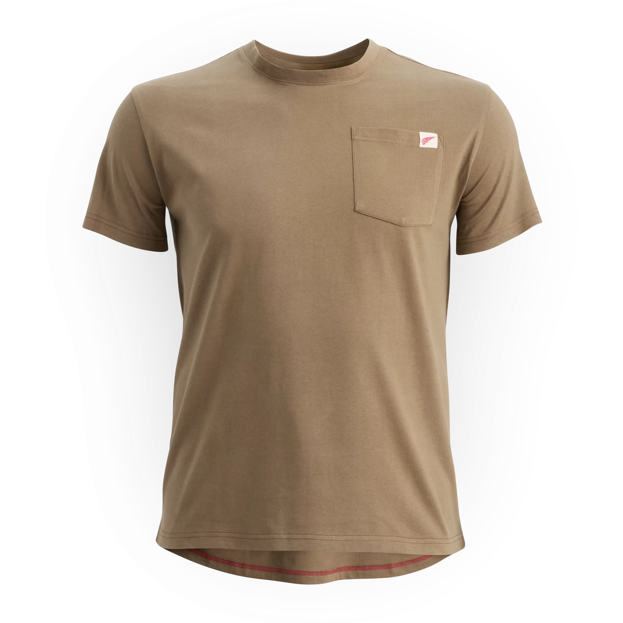 Short Sleeve Pocket T-Shirt Men's Short Sleeve T-Shirt in Brown
