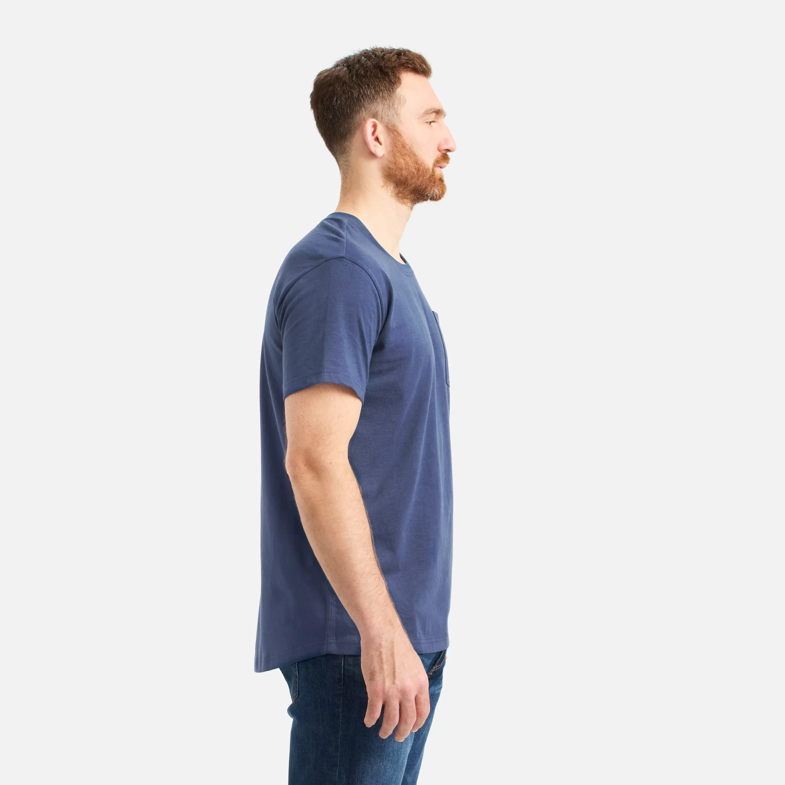 Short Sleeve Pocket T-Shirt Men's Short Sleeve T-Shirt in Navy - Image 3