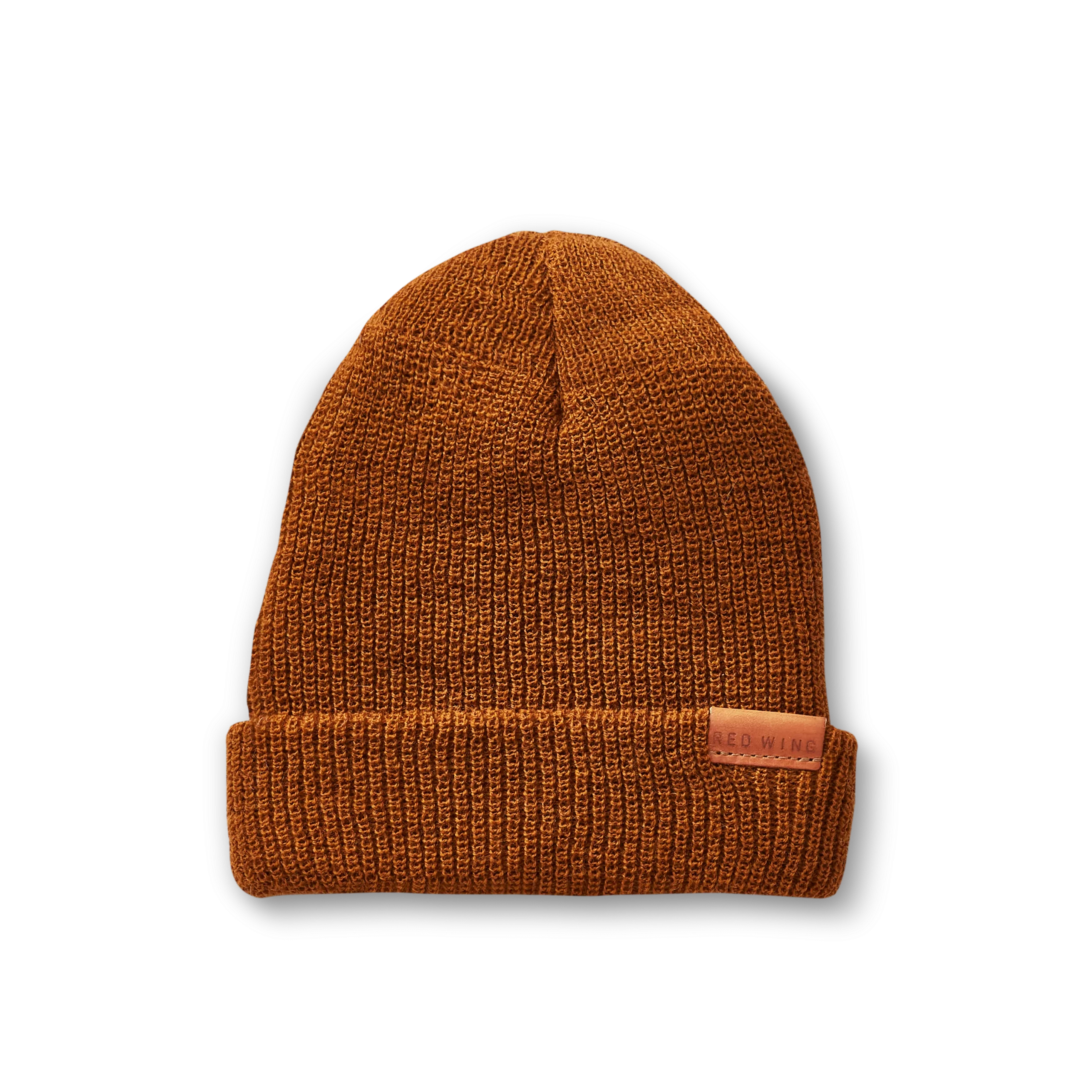 Merino Wool Knit Beanie Hat Unisex Merino Wool Knit Hat in Copper